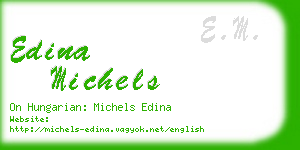 edina michels business card